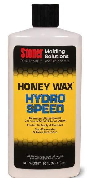 Stoner HoneyWax®Hydro Speed是一種高固含量的水性乳液，不含任何溶劑，旨在代替?zhèn)鹘y(tǒng)的高級(jí)涂蠟作為復(fù)合材料行業(yè)中的脫模劑。