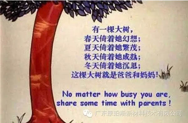 樹就是我們的父母！請愛護(hù)你們身邊的這棵樹！
